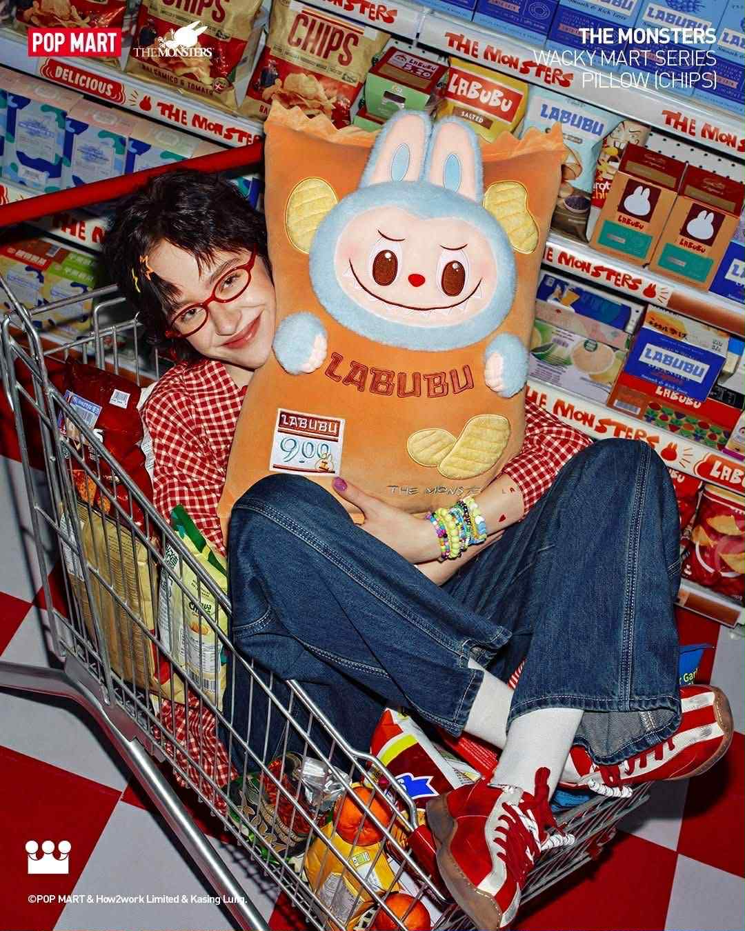 Labubu Chips Pillow - Wacky Mart Series