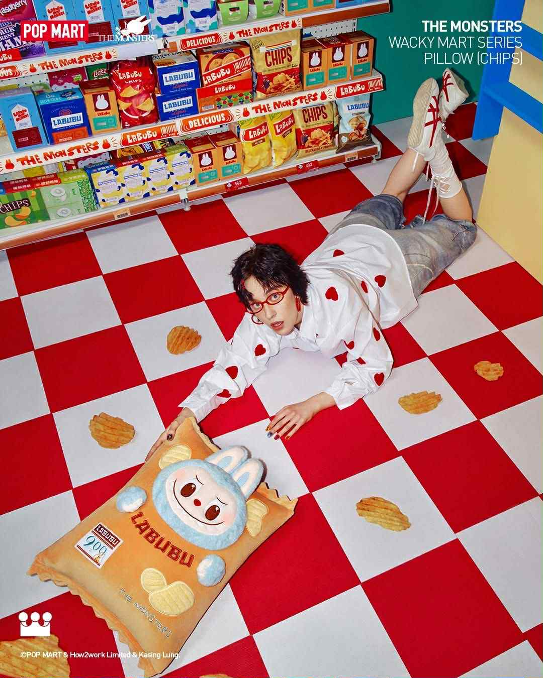 Labubu Chips Pillow - Wacky Mart Series